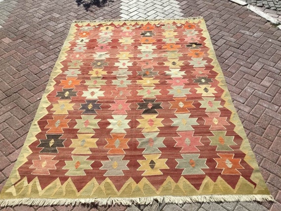 Kilim Rug Area Rug 112 X 80 Vintage Turkish - Etsy