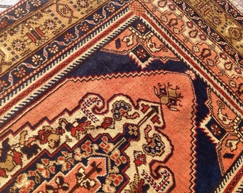 Vintage Rug, 67'' x 42'', Muted red rug, Naturally distressed Collectible rug, rug, distressed area rug, high quality vintage rugs, rug 109x