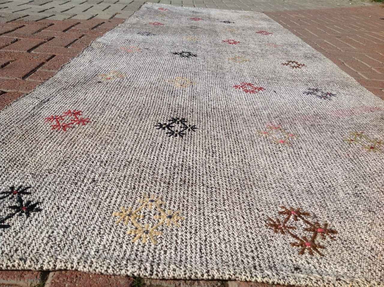 Grey Kilim Runner 109 X 38 Inc Kilim Runner Etsy