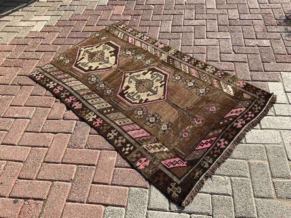 58.5×156 \"至福の喜び\" ViNTAGE TURKiSH RUG 58.5×156 