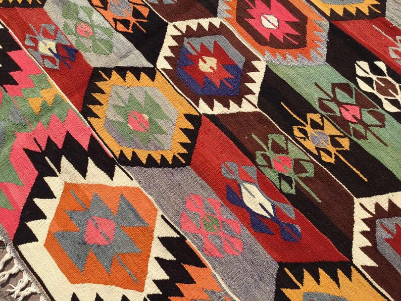 Kilim Rug 87 X 78 Vintage Turkish Kilim Rug Area Etsy
