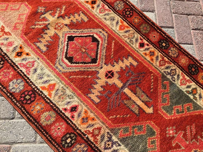 Herki Runner Rug 159x32 Turkish Runner Rug Etsy