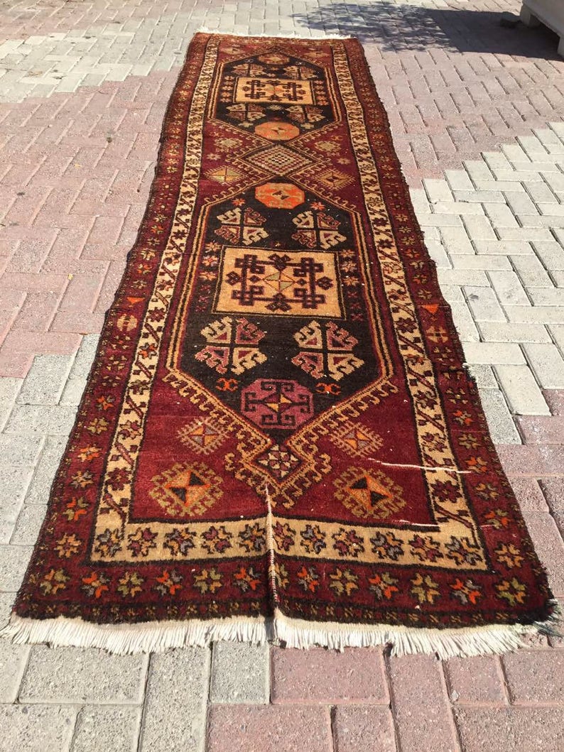 Rustic Runner Rug Turkish Runner Rug 162 X 42 - Etsy