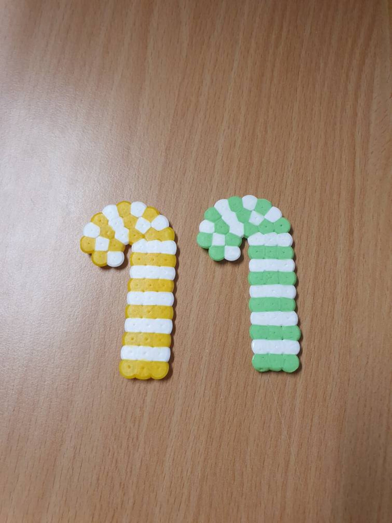 Candy Canes Cute Christmas Holiday Perler Bead Fuse Etsy