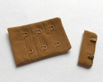 Gouden microvezel-bh-haak- en oogsluiting: gouden haakjes (38 mm / 1,5", 500 stuks bulkverpakking)