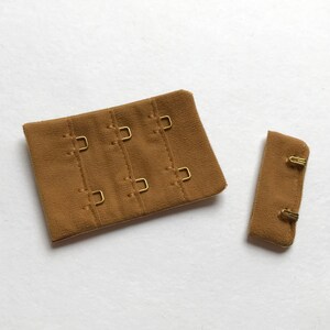 Gold Bra Hook and Eye Closure - 38mm 1.5&quot; 1 1/2 Inch - Luxury Microfibre Gold Hooks - 100pc Bulk Pack