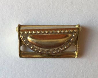 Gouden kousenbandverstellerclips - 19 mm, 0,75" 3/4 inch - lingerie, bretels, korsetten - x 100 stuks