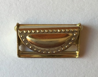 Gouden kousenbandverstellerclips - 19 mm, 0,75" 3/4 inch - lingerie, bretels, korsetten - x 10 stuks