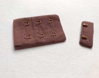 Crochet de soutien-gorge et fermeture oculaire - 38mm 1.5 « 1 1/2 pouces - Rose foncé - Crochets de luxe en microfibre d’or - 500pc Bulk Pack
