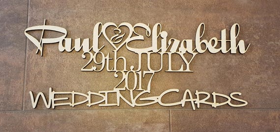 Personalised Laser Cut Wedding Post Box Topper Post Box Etsy