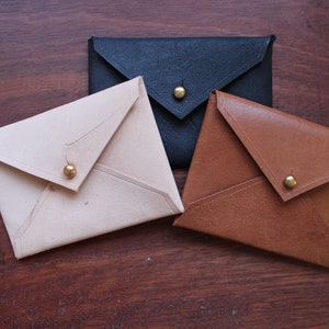 Envelope Leather Wallet, Kangaroo Envelope Wallet, Card Holder, Business Card Holder, Gift