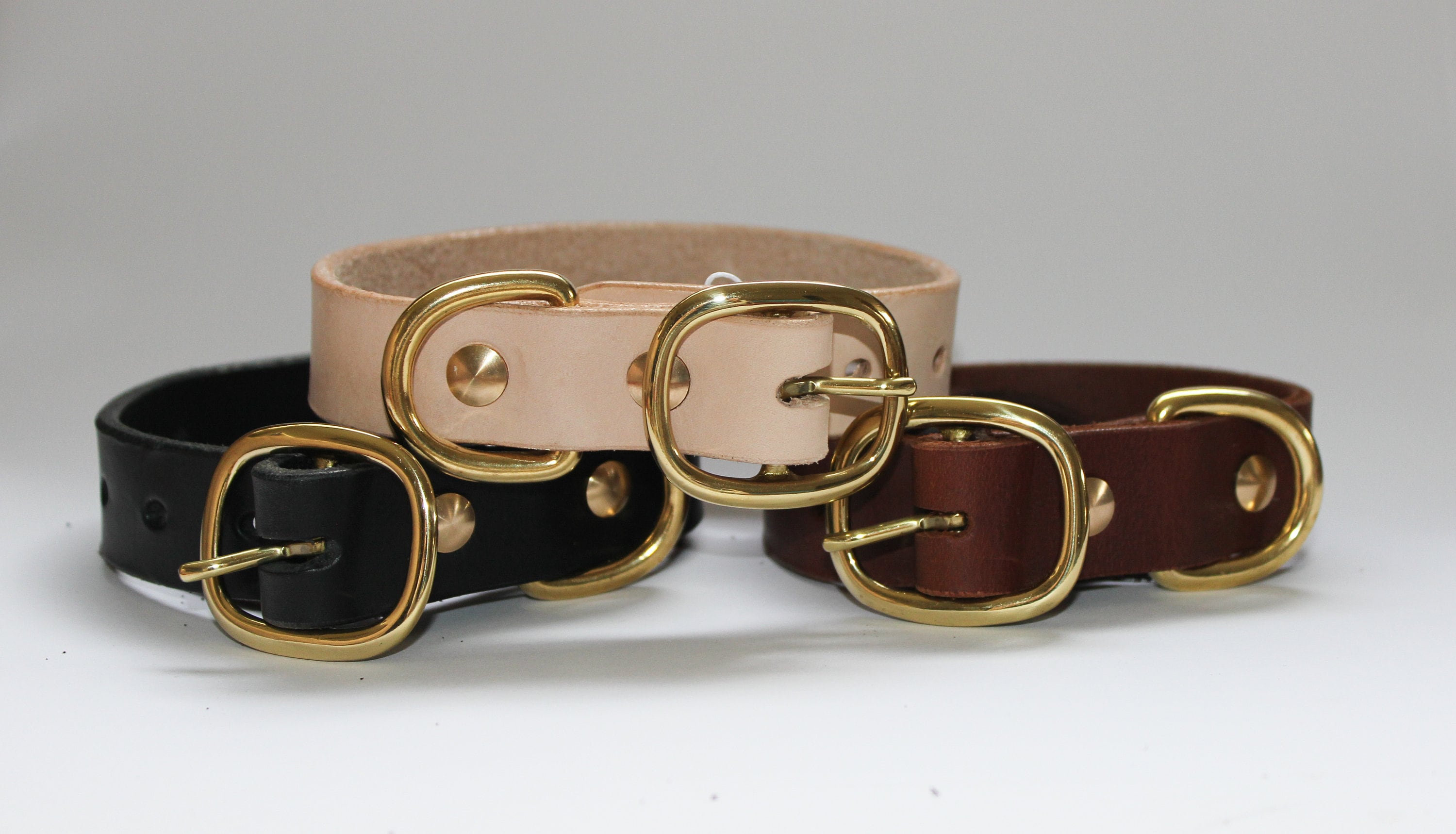 Leather Dog Collar Personalised Dog Collar Custom Length Etsy