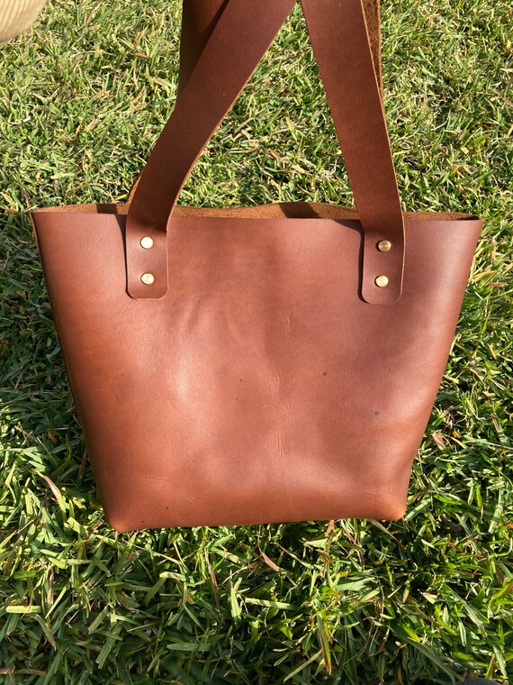 Leather Totebag, Australian Leather Totebag, Shopping Bag