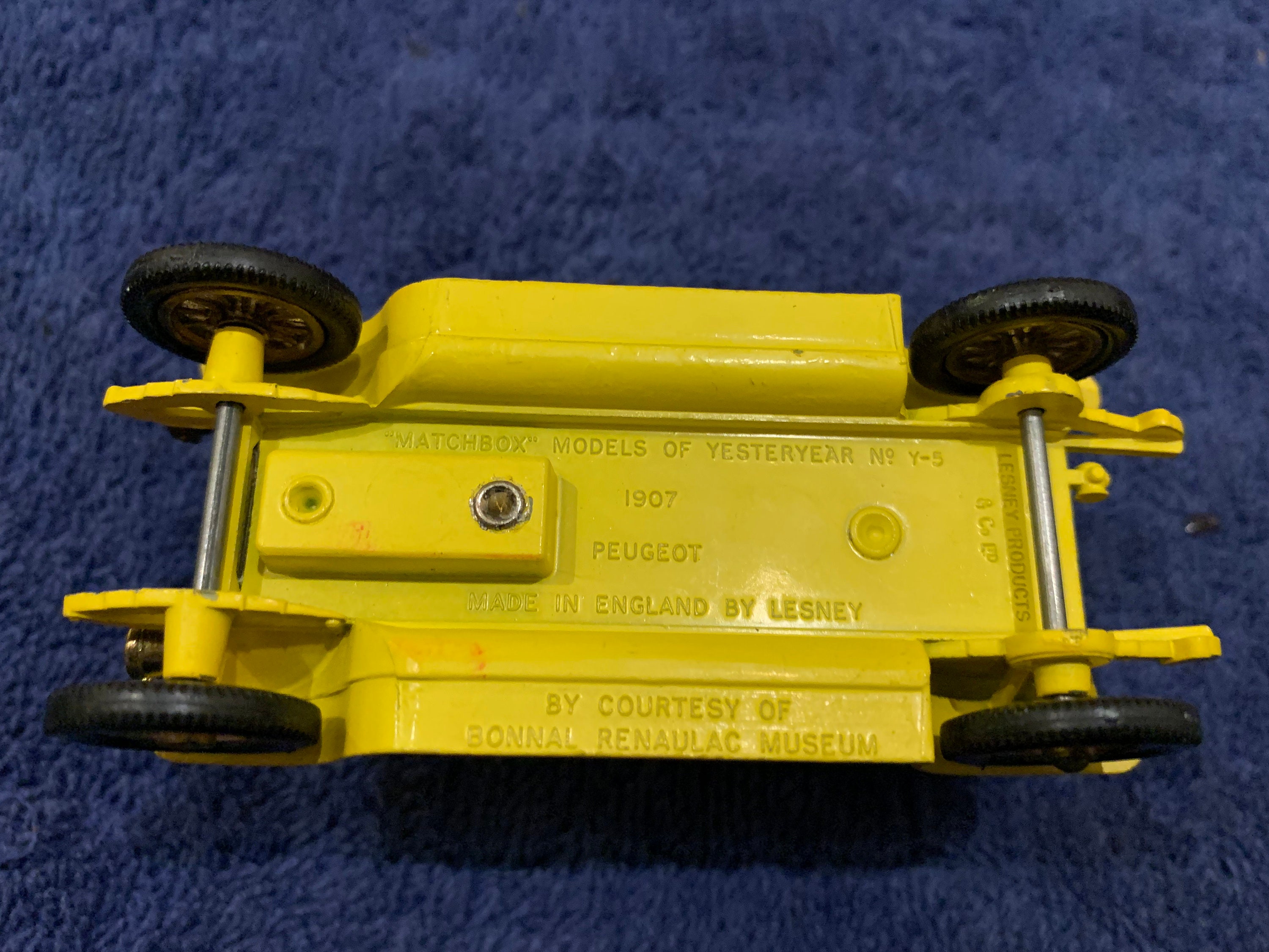 Matchbox Models of Yesteryear 1907 Peugeot Y 5 C of B.R. Museum