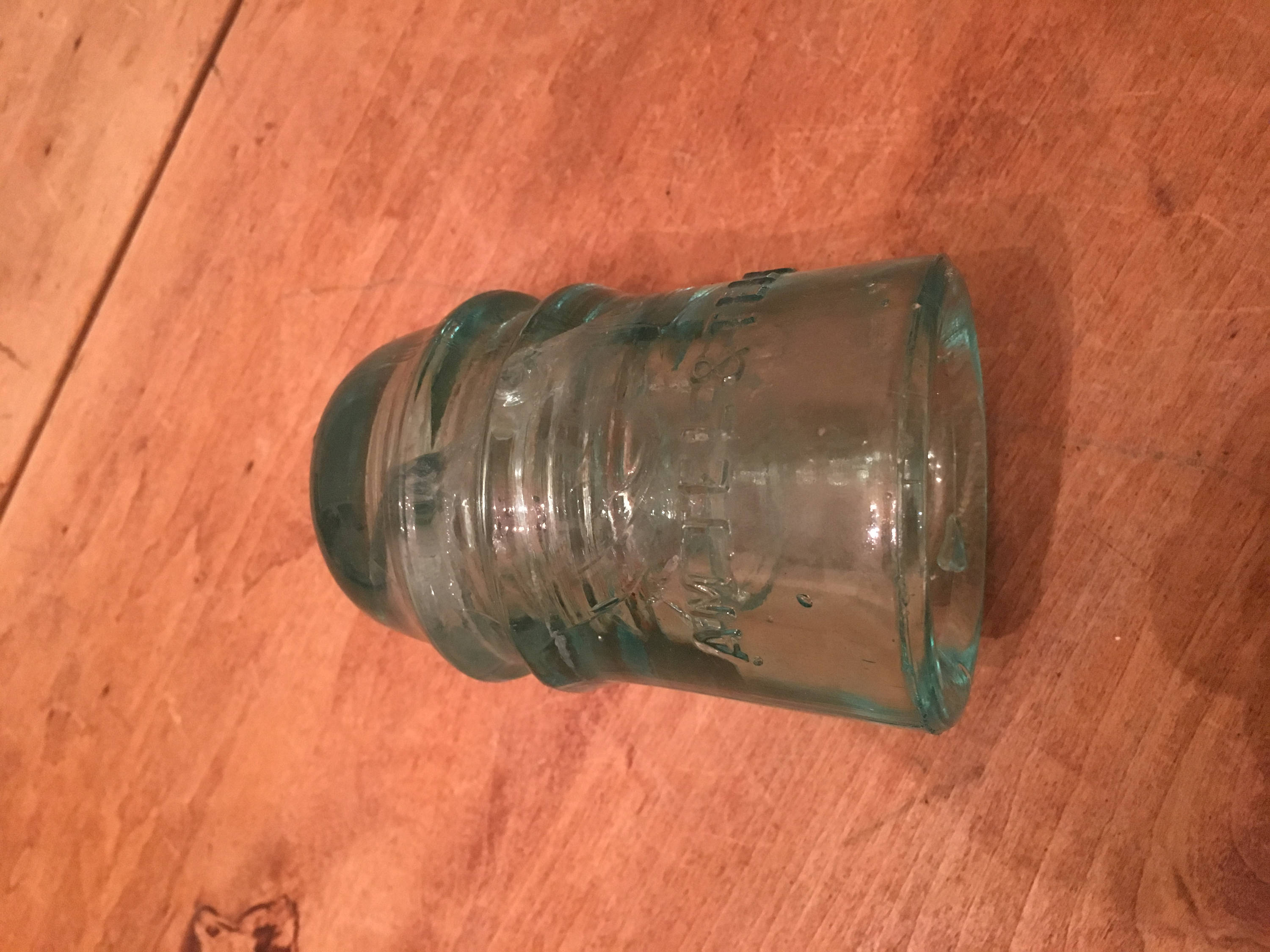 AM TEL & TEL Co Light Blue Glass Telephone Wire Insulator Etsy