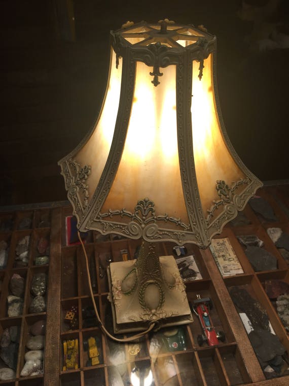 vintage cast iron table lamp