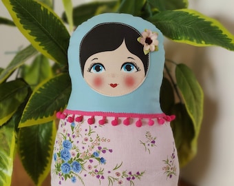 Babushka matryoshka softie plush doll pillow gift, Medium, 38cm/15" tall, outlander sassenach