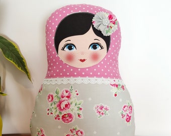 Babushka matryoshka softie plush doll pillow gift, Medium, 38cm/15" tall, outlander sassenach