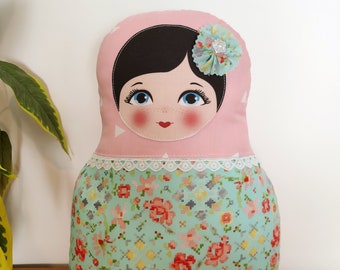 Babushka matryoshka softie plush doll pillow gift, Medium, 38cm/15" tall, outlander sassenach