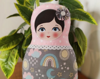 Babushka matryoshka softie plush doll pillow gift, Medium, 38cm/15" tall