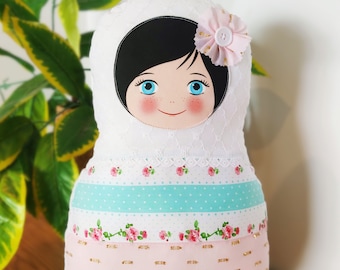 Babushka matryoshka softie plush doll pillow gift, large, 42cm/16.5" tall