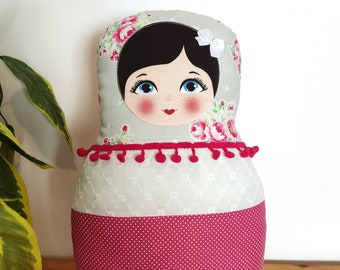 Babushka matryoshka softie plush doll pillow gift, Medium, 38cm/15" tall, outlander sassenach