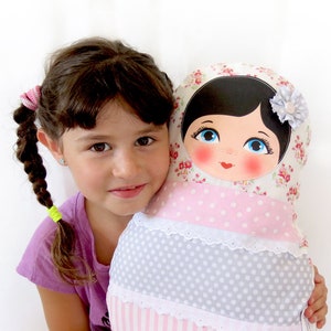 Babushka matryoshka softie plush doll pillow gift, extra large, 47cm/18.5 tall image 3