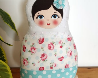 Babushka matryoshka softie plush doll pillow gift, Medium, 38cm/15" tall, outlander sassenach