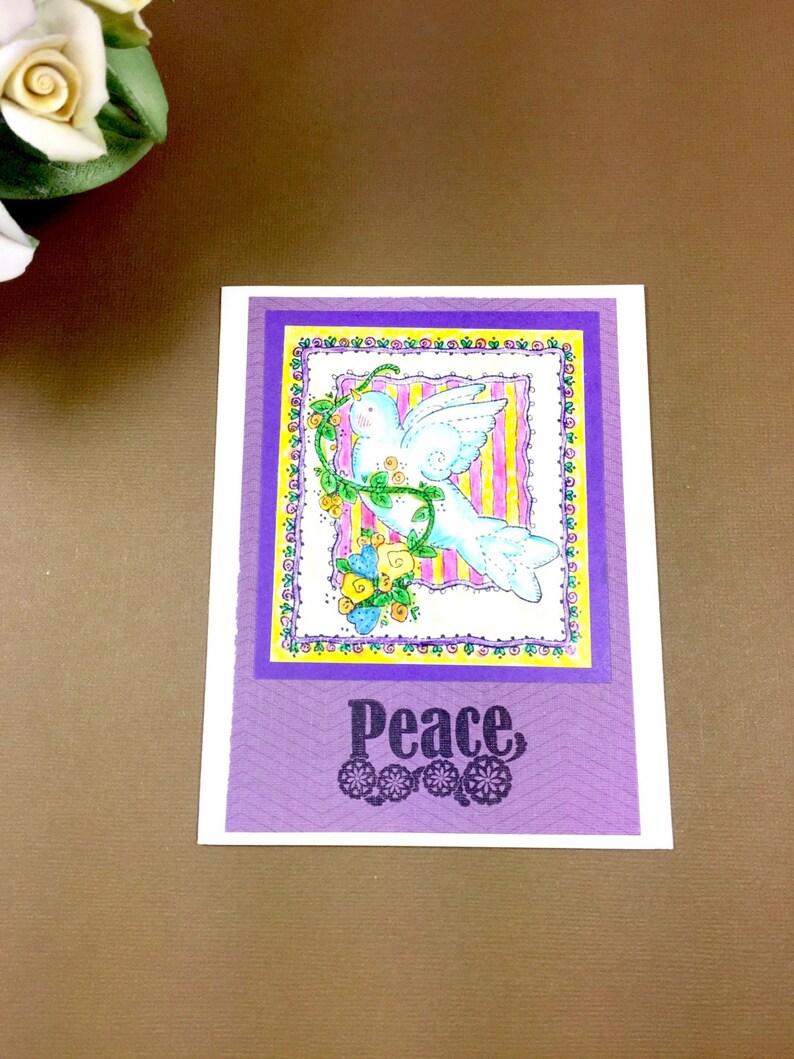 Love Hope Handmade Encouragement Card Peace