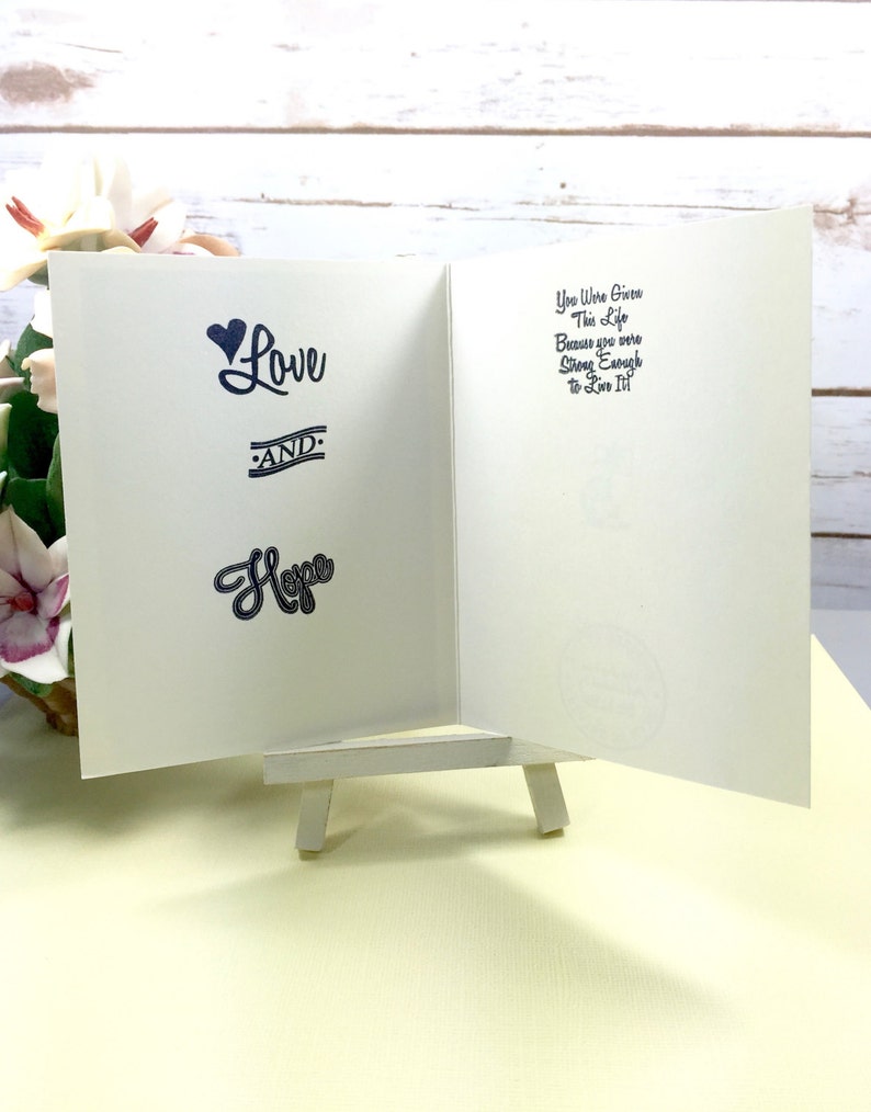 Love Hope Handmade Encouragement Card Peace