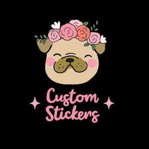 Custom Logo Stickers - Small Business Stickers, Logo Label Sheets, Business Thank You Packaging Stickers, Personalized Stickers