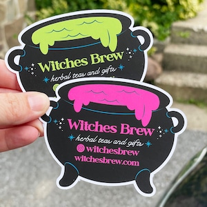 Witches Cauldron Shaped Business Cards