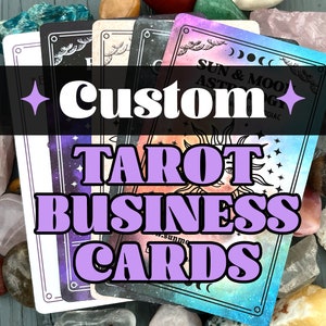 Custom Tarot Business Cards - For Witch, Crystal, Psychics, and more!