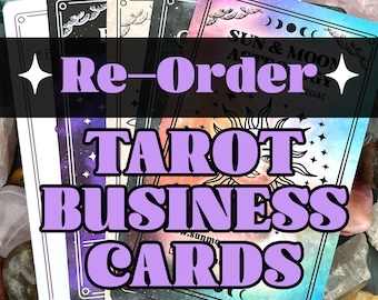 Re-Order Custom Tarot Business Cards
