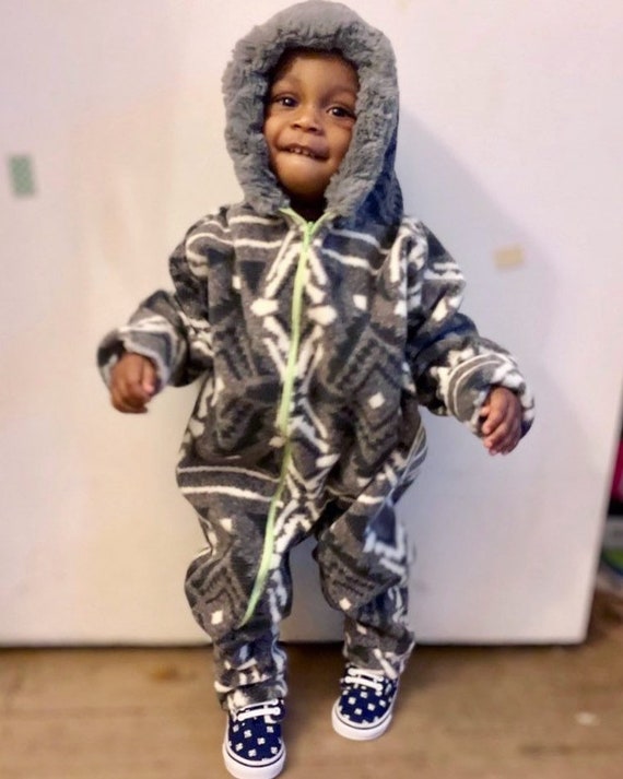 baby boy footless snowsuit