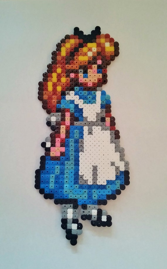 Pixel Art Alice Au Pays Des Merveilles Alice de Alice au pays des merveilles pixel art / Alice in | Etsy