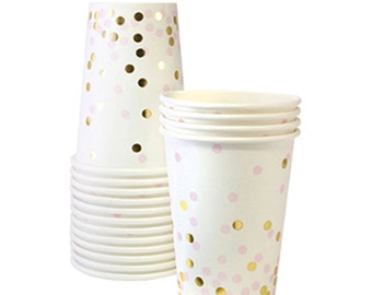 pink and gold paper