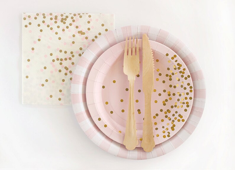 pink and gold paper