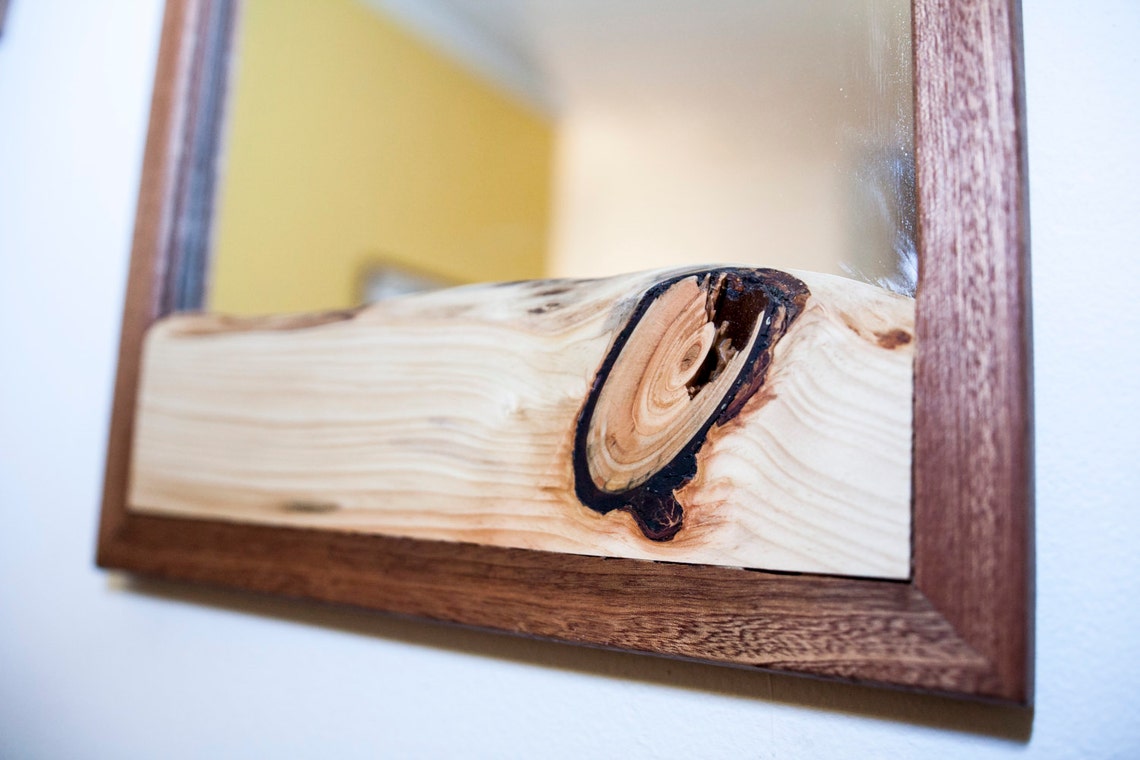 Live Edge Mirror Etsy