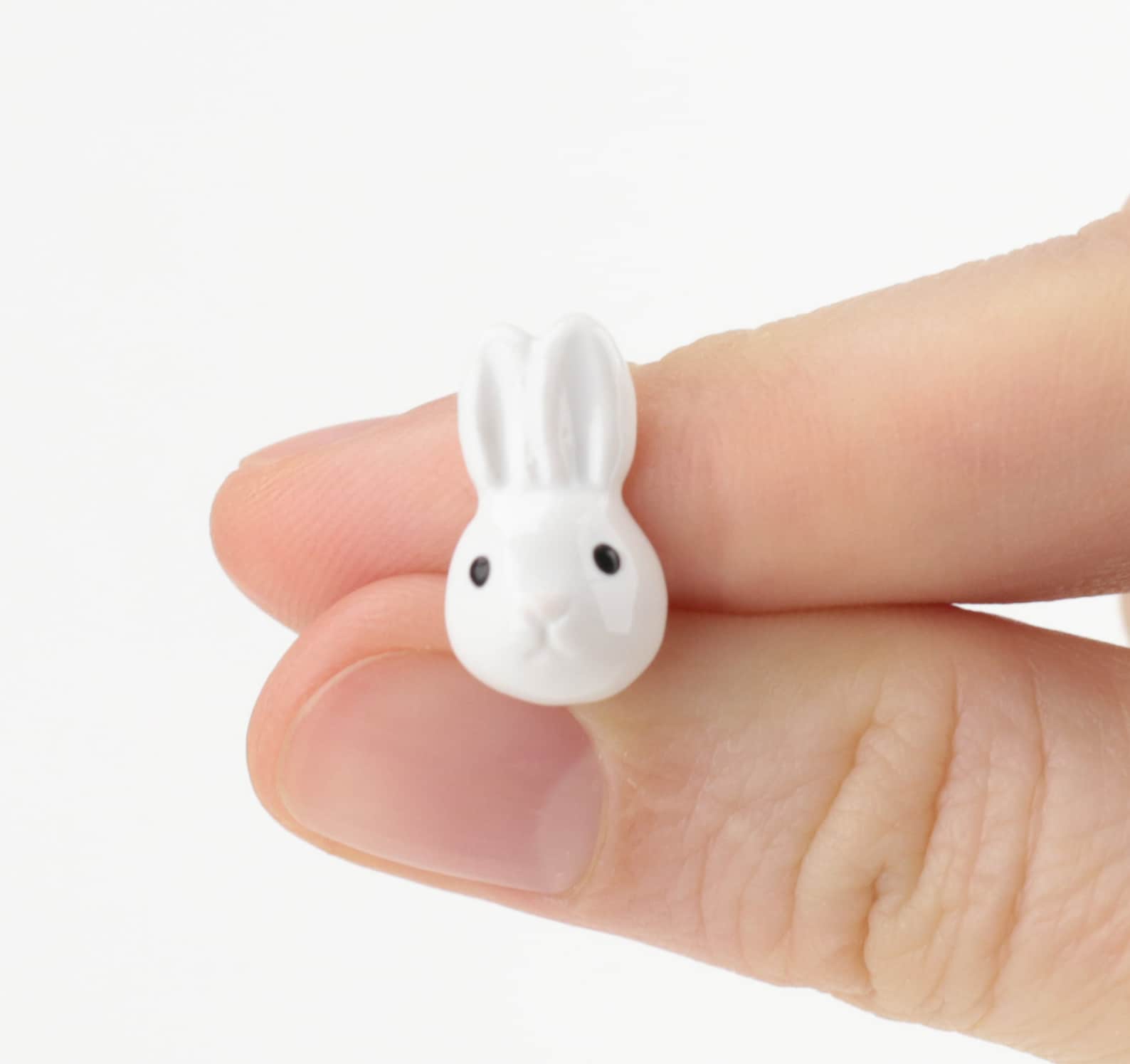 Rabbit pin Ceramic hare brooch Animals jewelry Rustic pin Wild Etsy