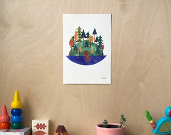Giclée Island Nature Inspired Wall Art Print