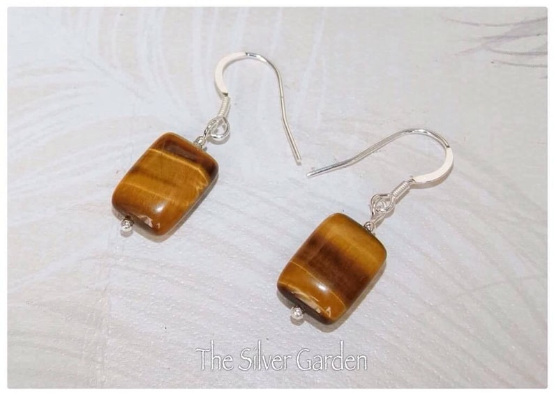 Gemini Gift Gemini Birthday June Birthstone Birthstone Gift Gemstone Earrings Gemstone Jewelry Tigers Eye Earrings Tigers Eye Jewelry