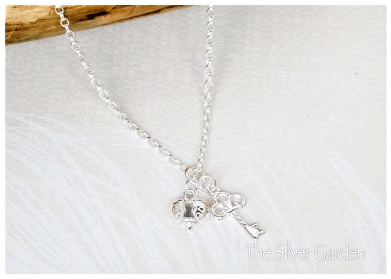 Key To My Heart Necklace Love Necklace Fiance Jewellery | Etsy