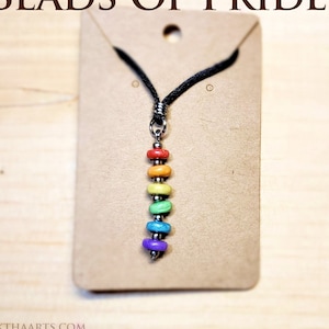 Beads of Pride Necklace and / or Earrings - LGBTQ Pride Rainbow