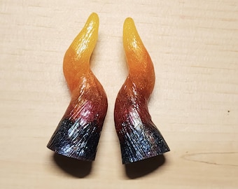 Set of 2 Twisted Horn Molds for Resin - Epoxy and UV
