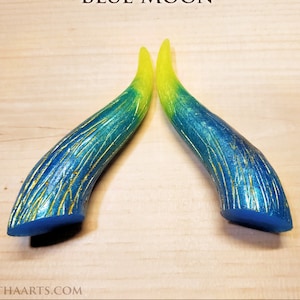 Battle Warrior Resin Horns - Pre-made and Ready to Wear