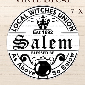 Local Witches Union Pagan Pride Car Sticker Vinyl Decal