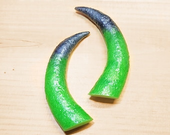 Textured & Curved Resin Horns - Pre-made and Ready to Wear