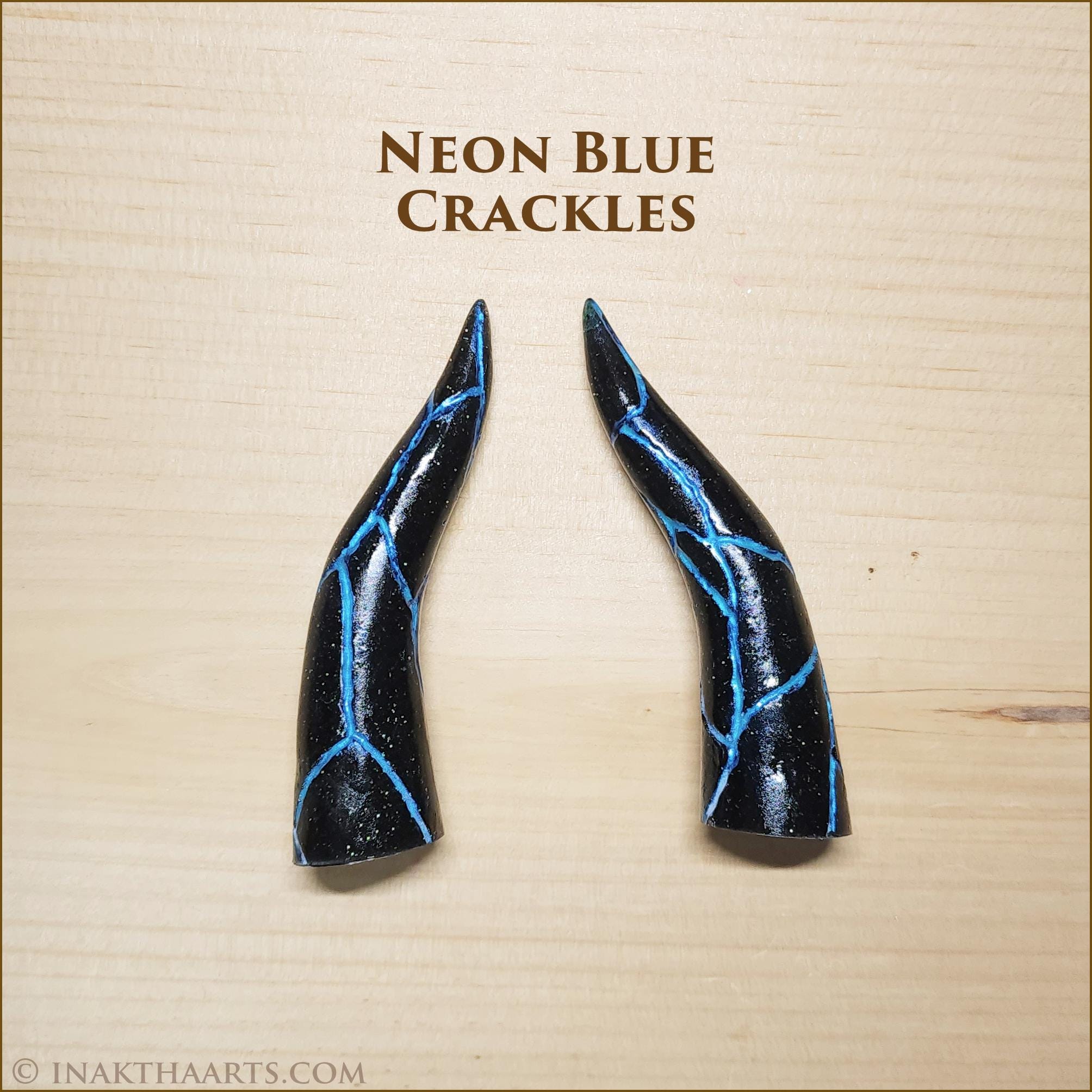 Pre-made 'Cracked' Resin Horns Ready to Wear