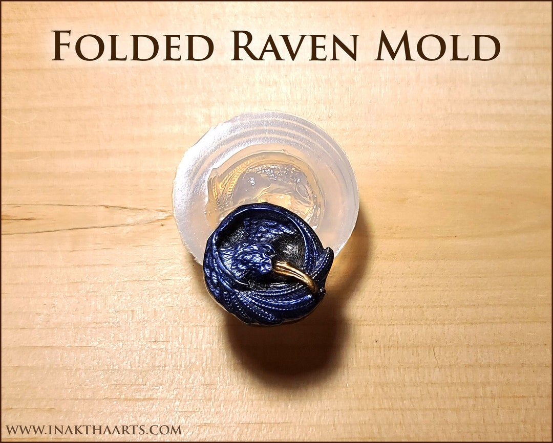 Molded Rarin Folded Raven Mold for Resin - Epoxy and UV - Etsy